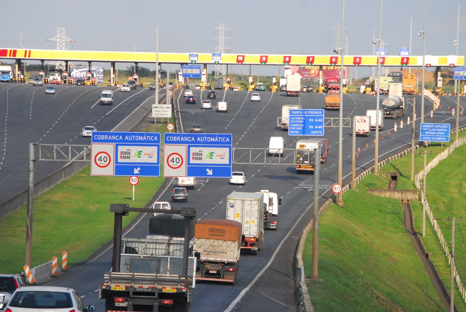 Pedágios de rodovias da região de Campinas ficam até R$ 0,30 mais caros