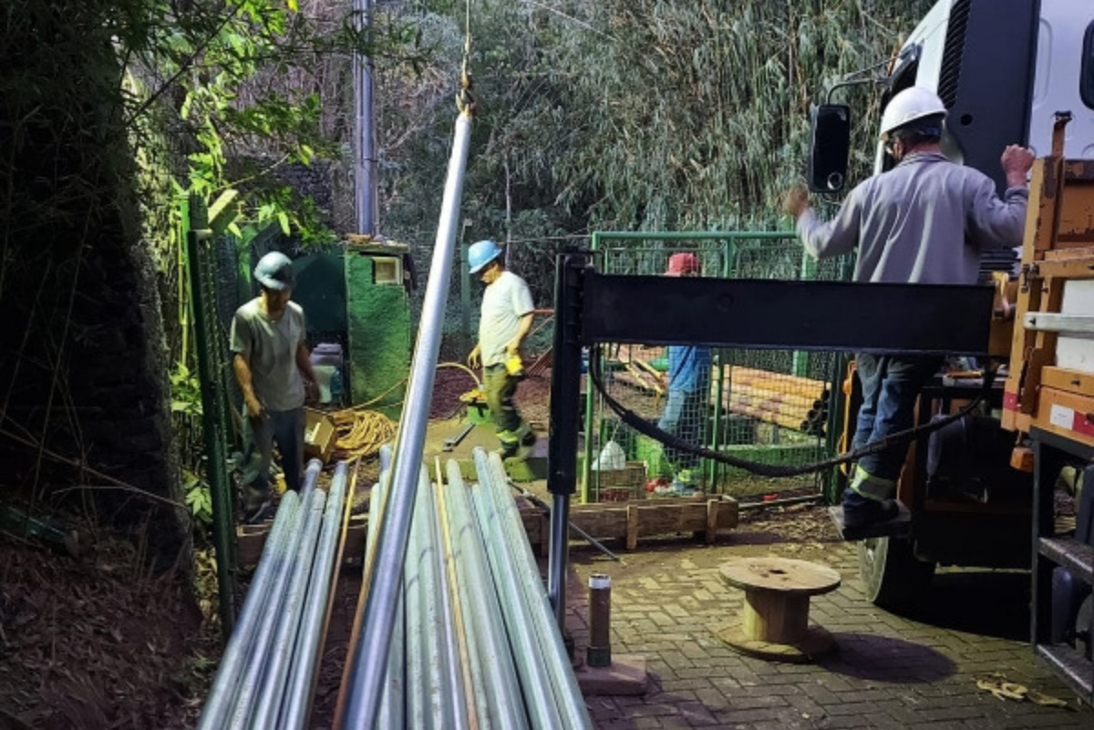 Sanebavi realiza troca de bomba e tubulação do poço artesiano do Santa Fé